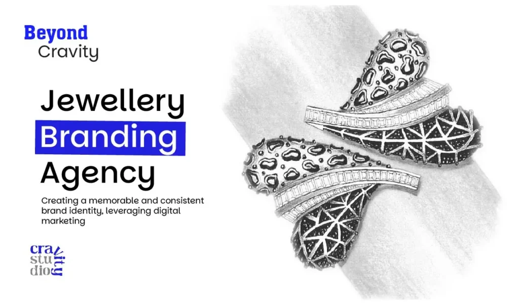 Modern jewellery showroom with elegant branding and premium interior design in Gujarat